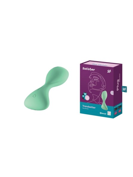 Wibrator Plug-Vibrator Trendsetter Connect App Light Green Satisfyer