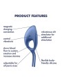 Wibrujący pierścień erekcyjny Swordsman Blue Satisfyer