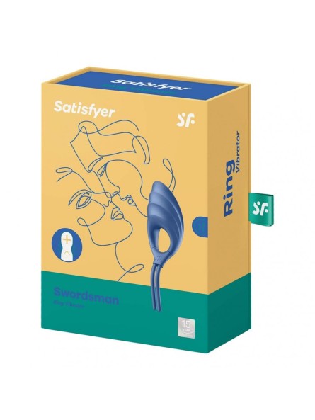 Wibrujący pierścień erekcyjny Swordsman Blue Satisfyer
