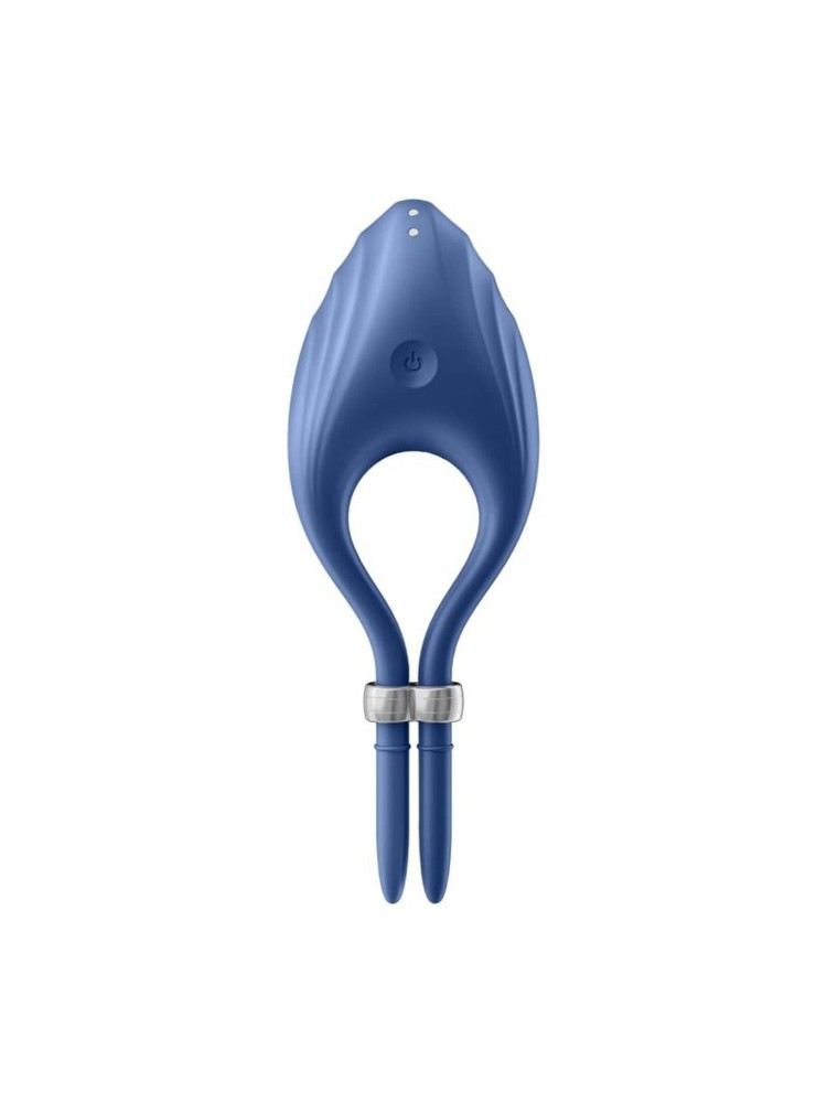 Pierścień erekcyjny Duelist Ring Vibrator Blue Satisfyer