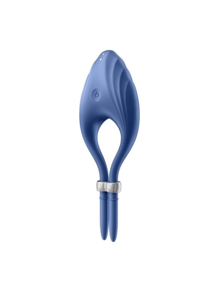 Pierścień erekcyjny Duelist Ring Vibrator Blue Satisfyer