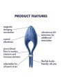 Pierścień erekcyjny Duelist Ring Vibrator Blue Satisfyer