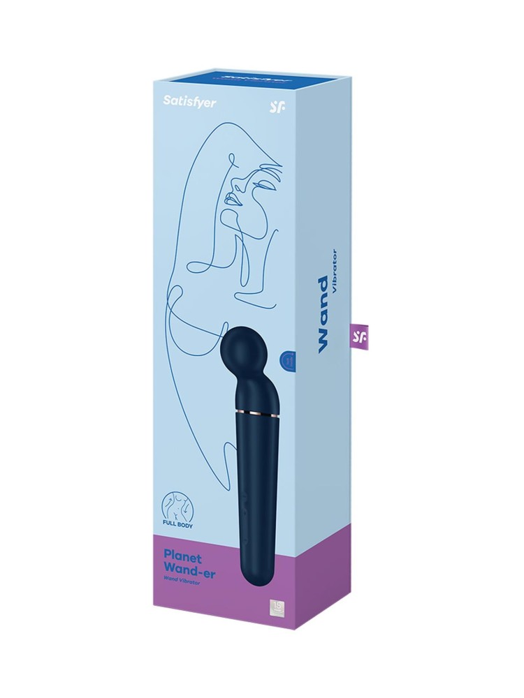 Wibrator różdżka Planet Wand-er blue + rosegold Satisfyer