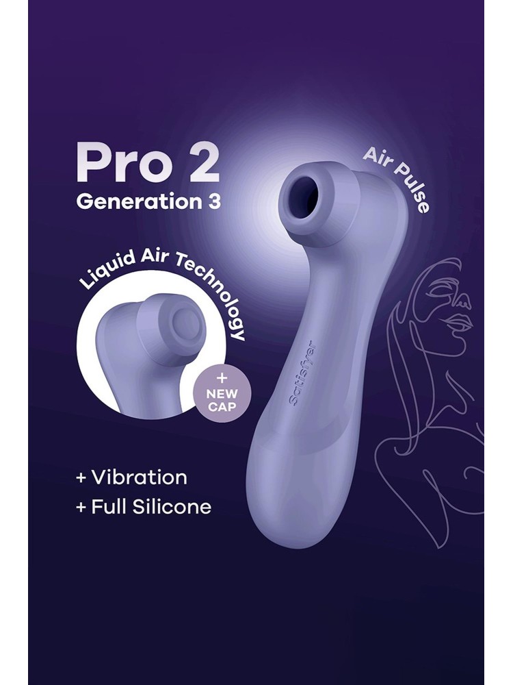 Pro 2 Generation 3with Liquid Air Technology, Vibration and Bluetooth/App lilac