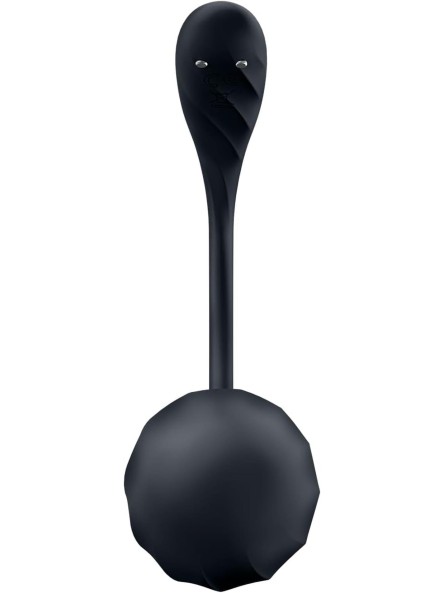 Jajeczko wibrujące Ribbed Petal black Connect App Satisfyer