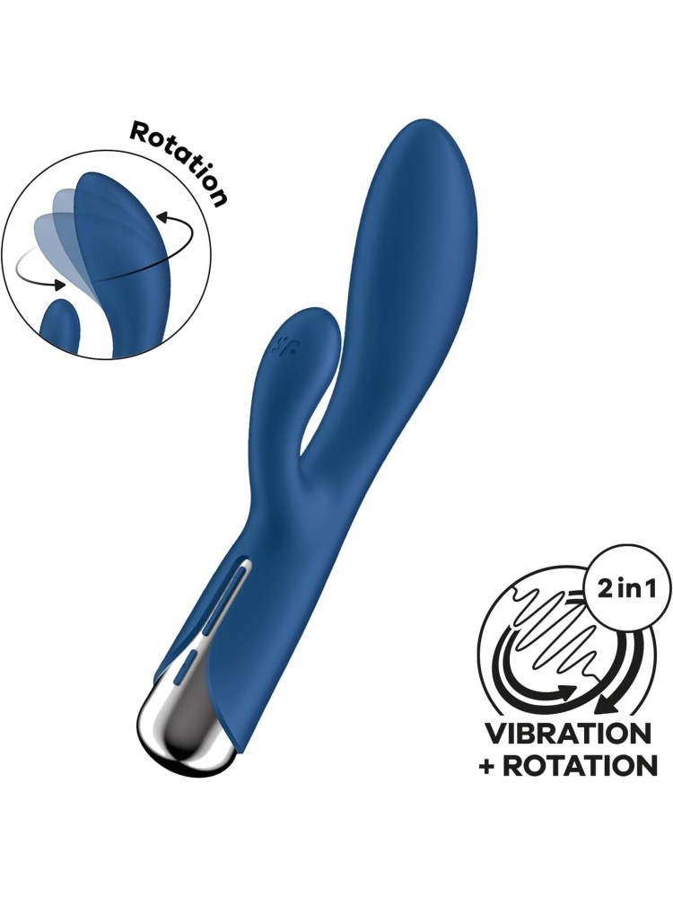 Wibrator króliczek Spinning Rabbit 1 Blue Satisfyer