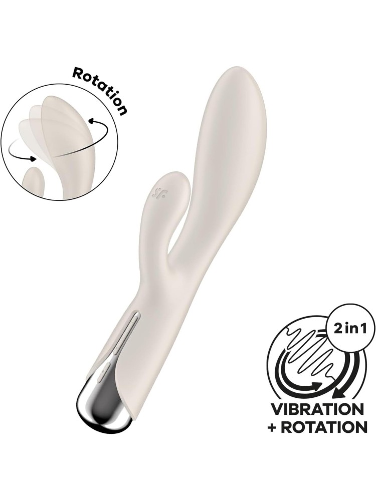 Wibrator króliczek Spinning Rabbit 1 Beige Satisfyer