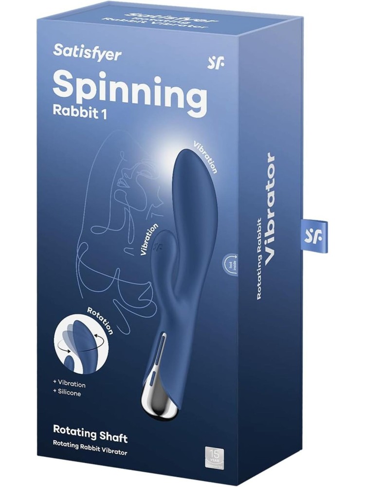 Wibrator króliczek Spinning Rabbit 1 Blue Satisfyer
