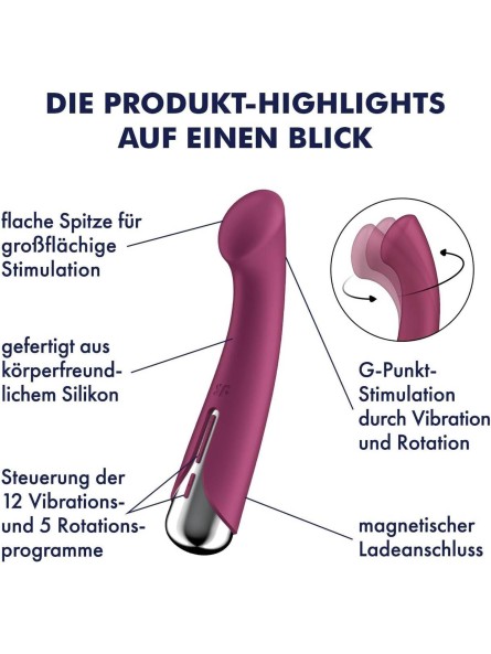 Wibrator do punktu G Spinning G-Spot 1 Red Satisfyer