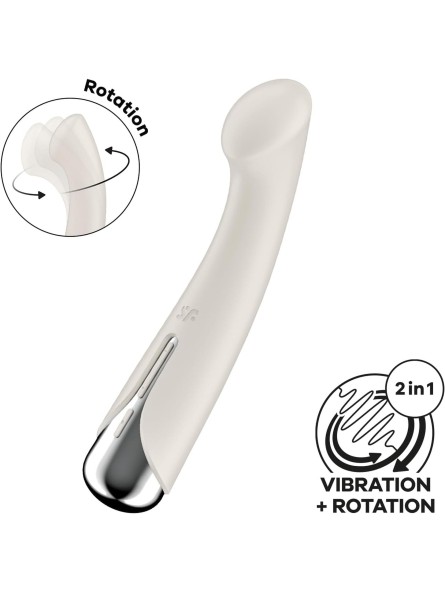 Wibrator do punktu G Spinning G-Spot 1 Beige Satisfyer
