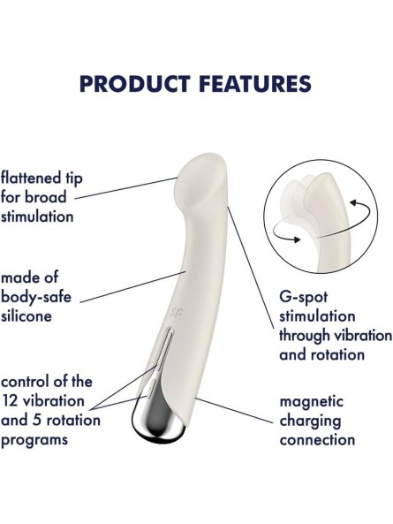 Wibrator do punktu G Spinning G-Spot 1 Beige Satisfyer