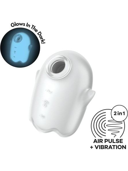 Stymulator łechtaczki Glowing Ghost White Satisfyer