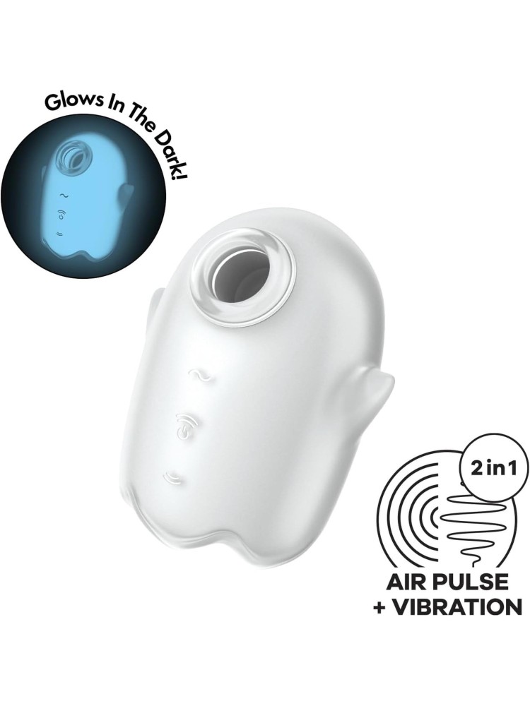 Stymulator łechtaczki Glowing Ghost White Satisfyer