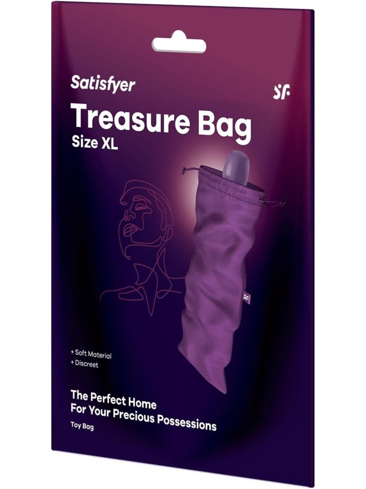 Worek na zabawki erotyczne Treasure Bag XL Violet Satisfyer