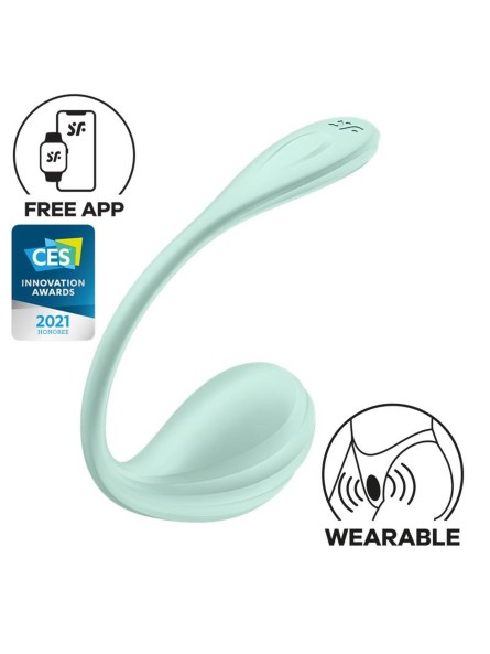 Jajeczko wibrujące Smooth Petal mint Satisfyer