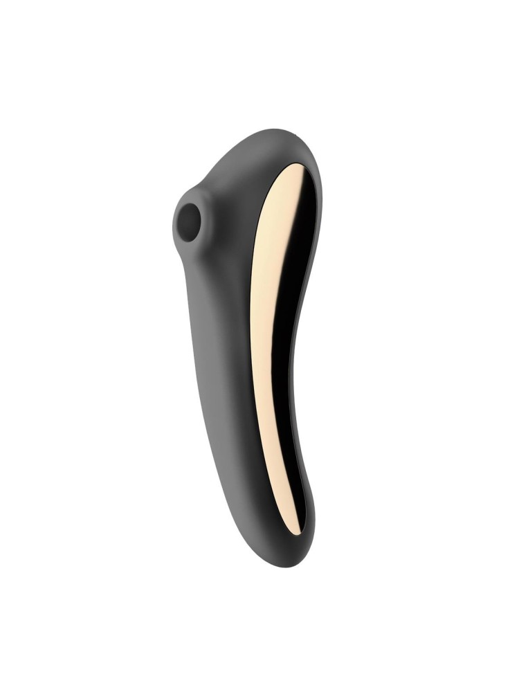 Stymulator łechtaczki z wibratorem Dual Kiss Black Satisfyer