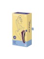 Stymulator łechtaczki z wibratorem Dual Kiss Wine Red Satisfyer