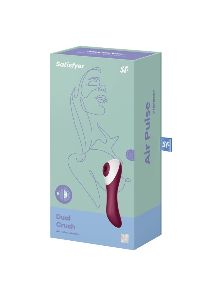 Stymulator łechtaczki z wibratorem Dual Crush Satisfyer
