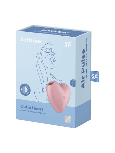 Stymulator łechtaczki Cutie Heart Light Red Satisfyer