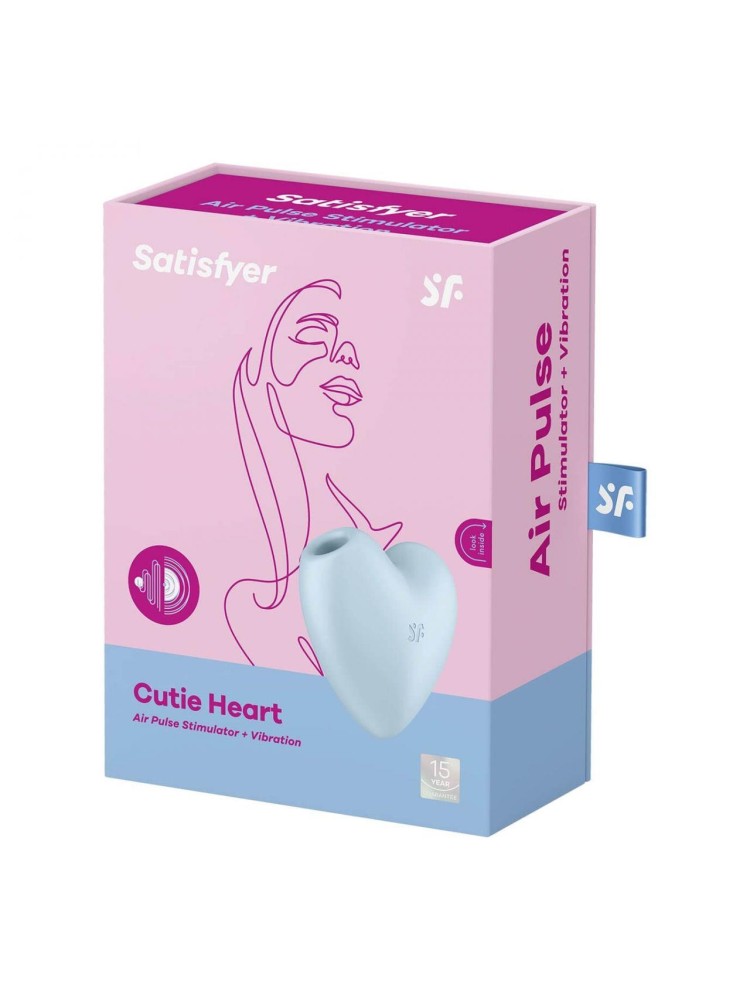 Stymulator łechtaczki Cutie Heart Blue Satisfyer