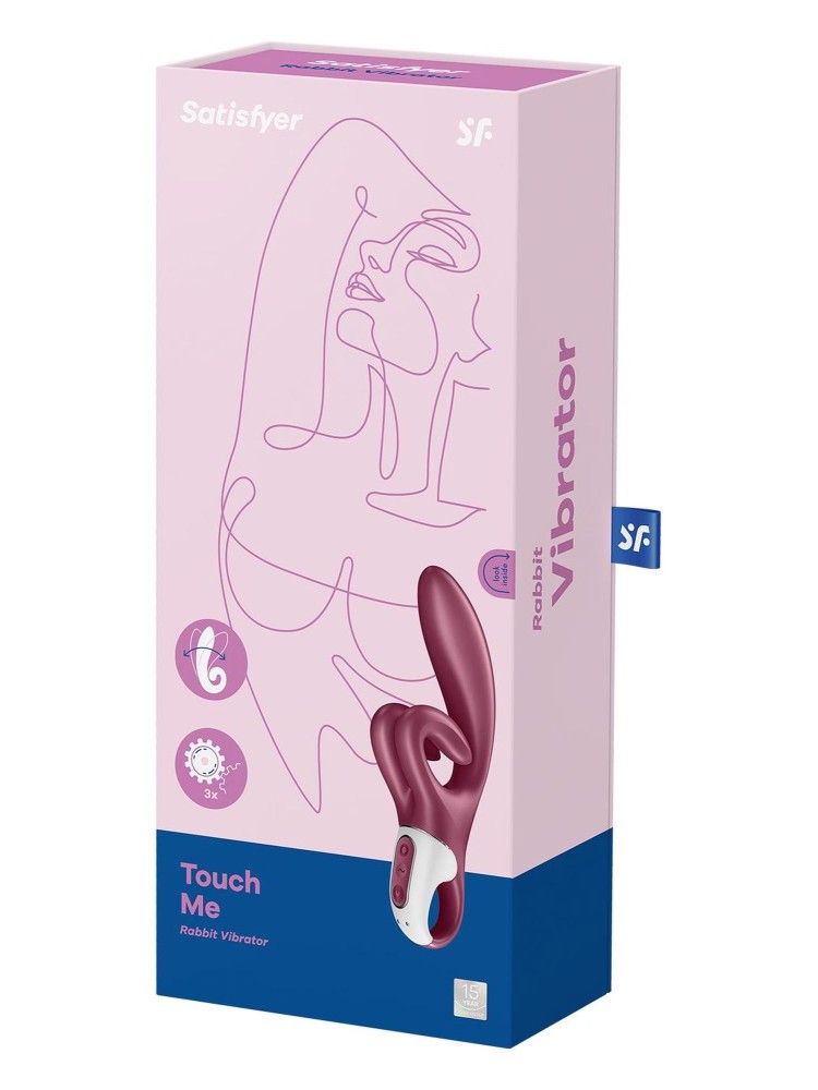 Wibrator króliczek Touch me red Satisfyer