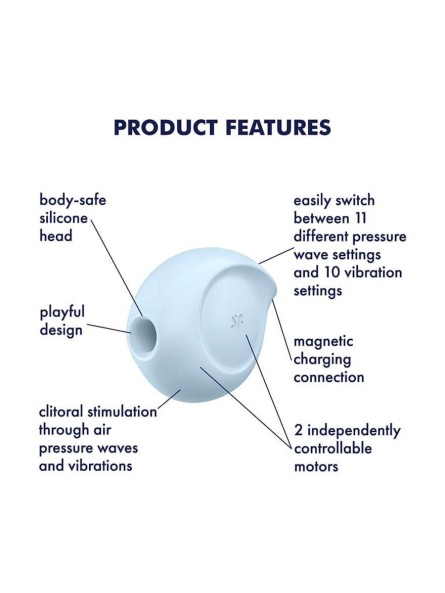 Stymulator łechtaczki Sugar Rush Blue Satisfyer