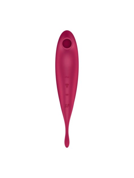 Wibrator wielofunkcyjny Twirling Pro Connect App dark red Satisfyer