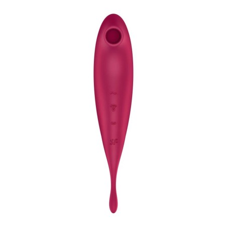 Wibrator wielofunkcyjny Twirling Pro Connect App dark red Satisfyer
