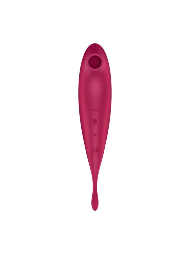 Wibrator wielofunkcyjny Twirling Pro Connect App dark red Satisfyer