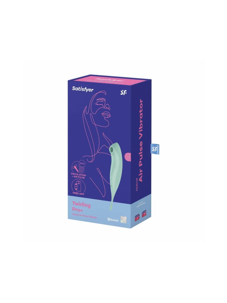 Wibrator wielofunkcyjny Twirling Pro Connect App mint Satisfyer
