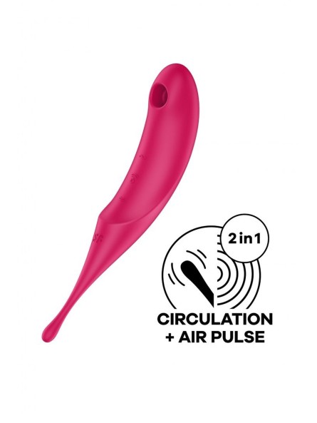 Wibrator wielofunkcyjny Twirling Pro red Satisfyer