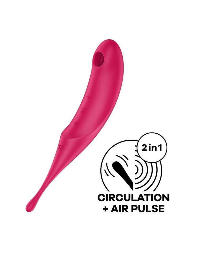 Wibrator wielofunkcyjny Twirling Pro red Satisfyer