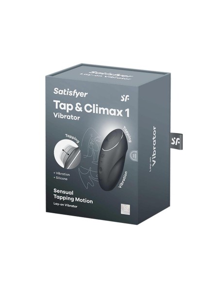 Stymulator łechtaczki Tap & Climax 1 grey Satisfyer