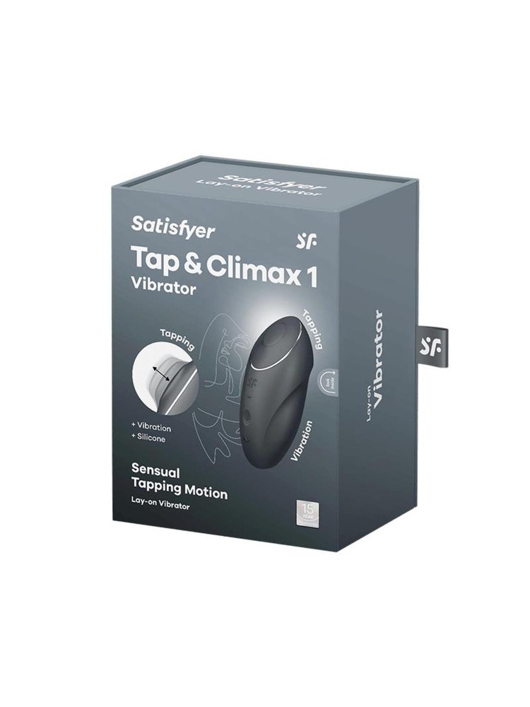 Stymulator łechtaczki Tap & Climax 1 grey Satisfyer