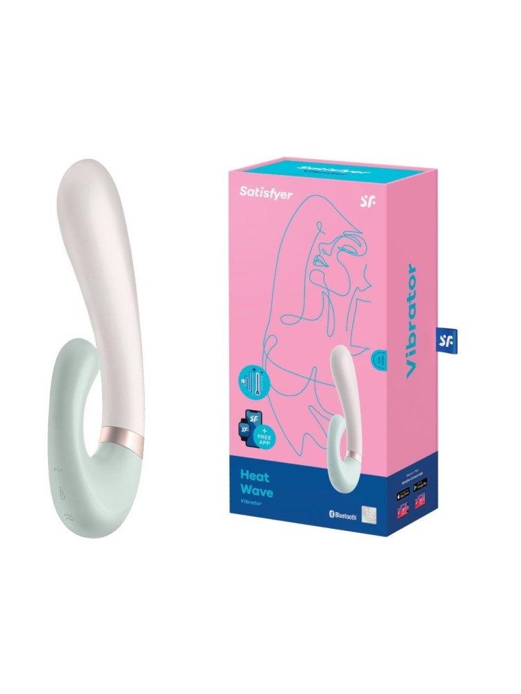 Wibrator do punktu G Heat Wave Connect App Mint Satisfyer