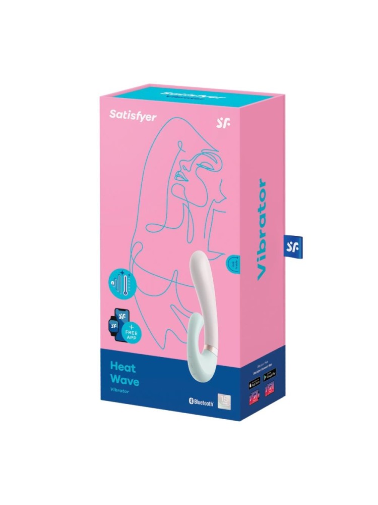 Wibrator do punktu G Heat Wave Connect App Mint Satisfyer