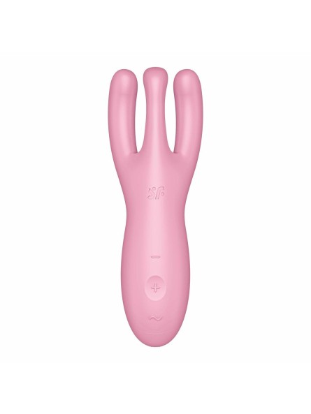 Wibrator do łechtaczki Threesome 4 Connect App Pink Satisfyer