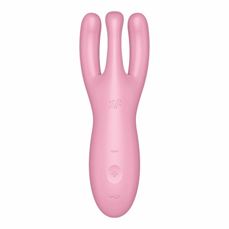 Wibrator do łechtaczki Threesome 4 Connect App Pink Satisfyer
