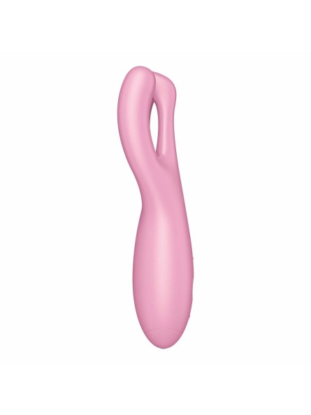Wibrator do łechtaczki Threesome 4 Connect App Pink Satisfyer