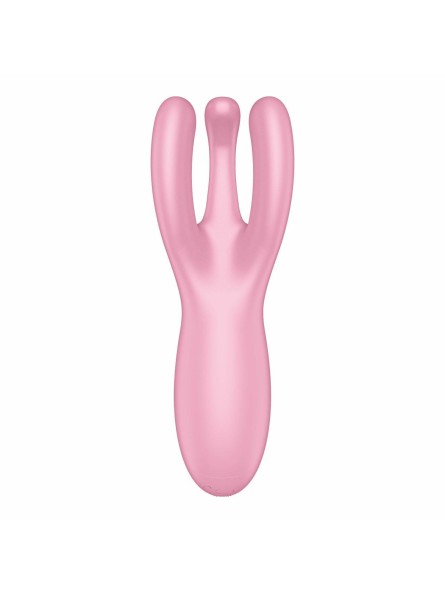 Wibrator do łechtaczki Threesome 4 Connect App Pink Satisfyer