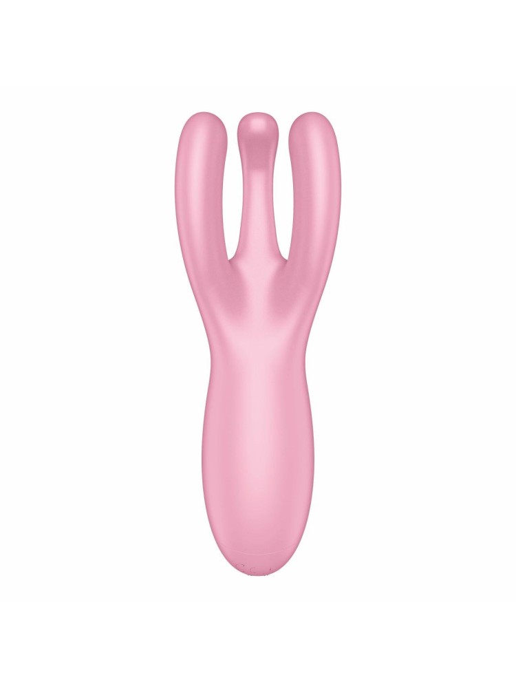 Wibrator do łechtaczki Threesome 4 Connect App Pink Satisfyer