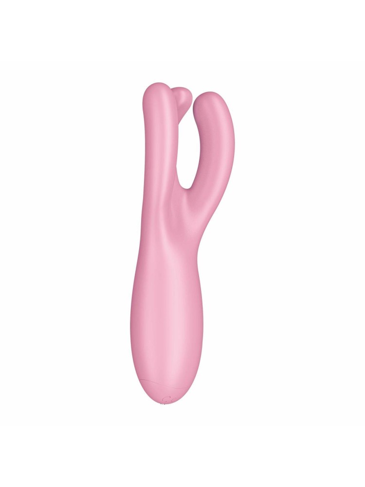 Wibrator do łechtaczki Threesome 4 Connect App Pink Satisfyer