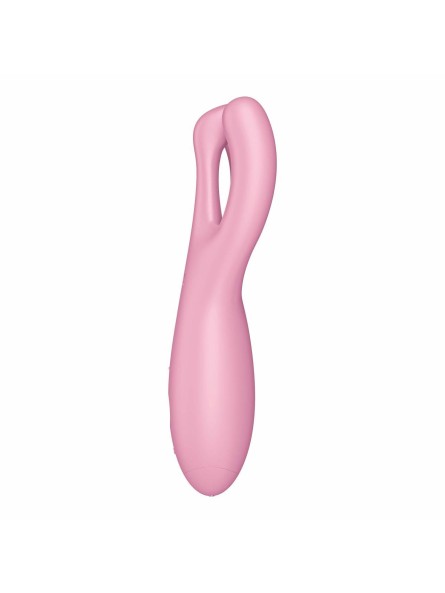 Wibrator do łechtaczki Threesome 4 Connect App Pink Satisfyer