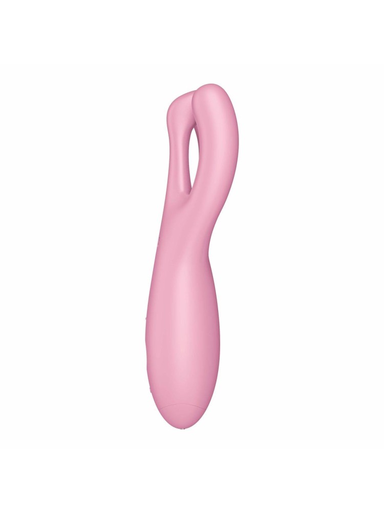 Wibrator do łechtaczki Threesome 4 Connect App Pink Satisfyer