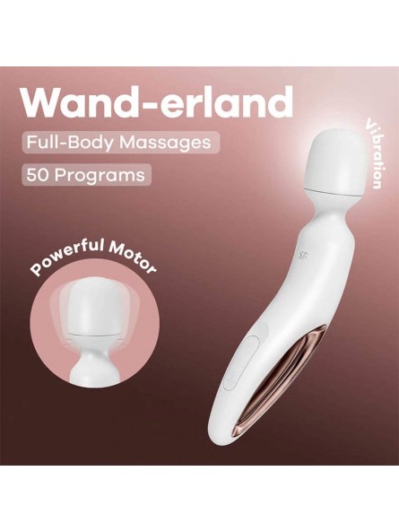 Wibrator różdżka Wand-erland White/Rosegold Satisfyer