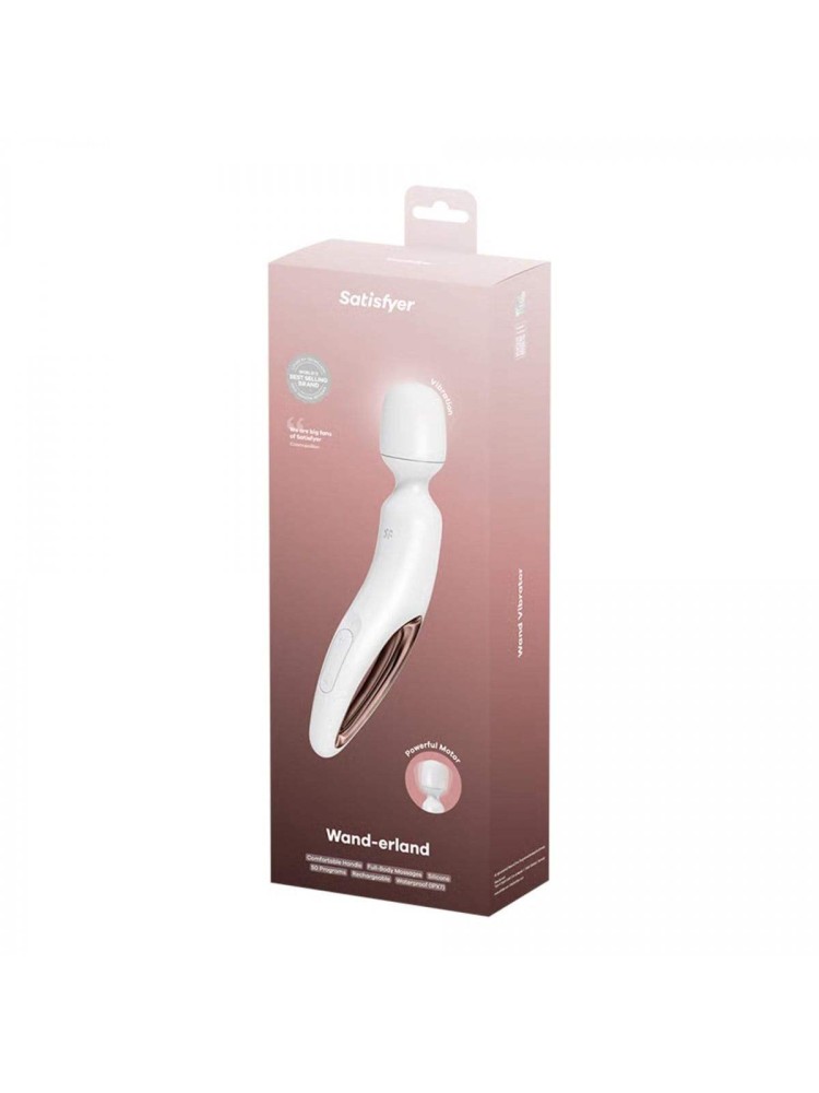 Wibrator różdżka Wand-erland White/Rosegold Satisfyer