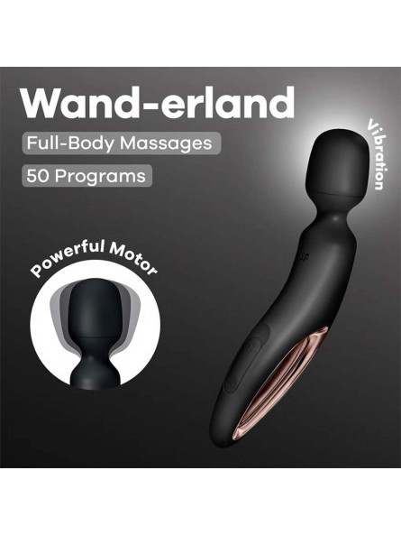 Wibrator różdżka Wand-erland Black/Rosegold Satisfyer