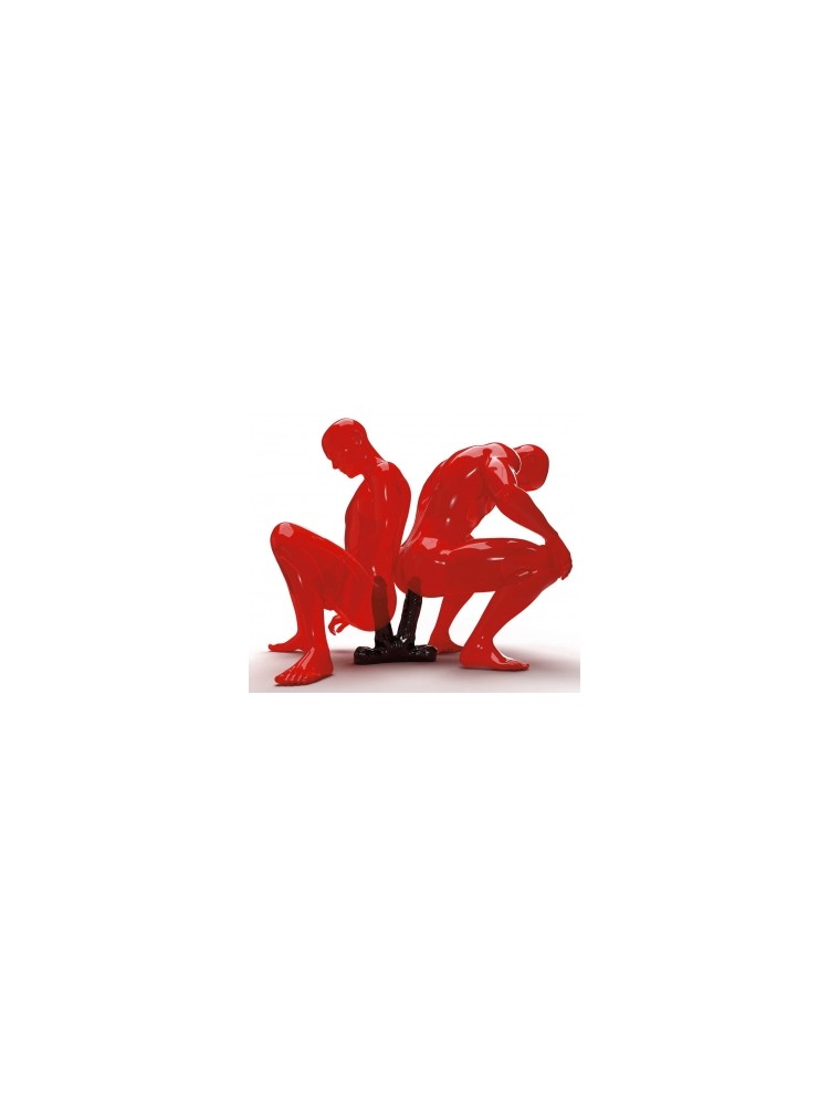 Podwójne dildo Steroid ABS03 Teamwork 25 x 7cm All Black