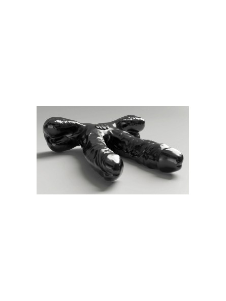 Podwójne dildo Steroid ABS03 Teamwork 25 x 7cm All Black