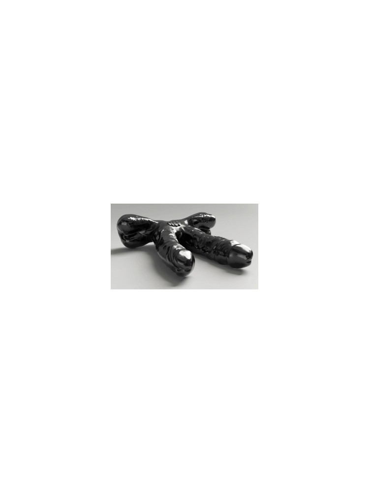 Podwójne dildo Steroid ABS03 Teamwork 25 x 7cm All Black